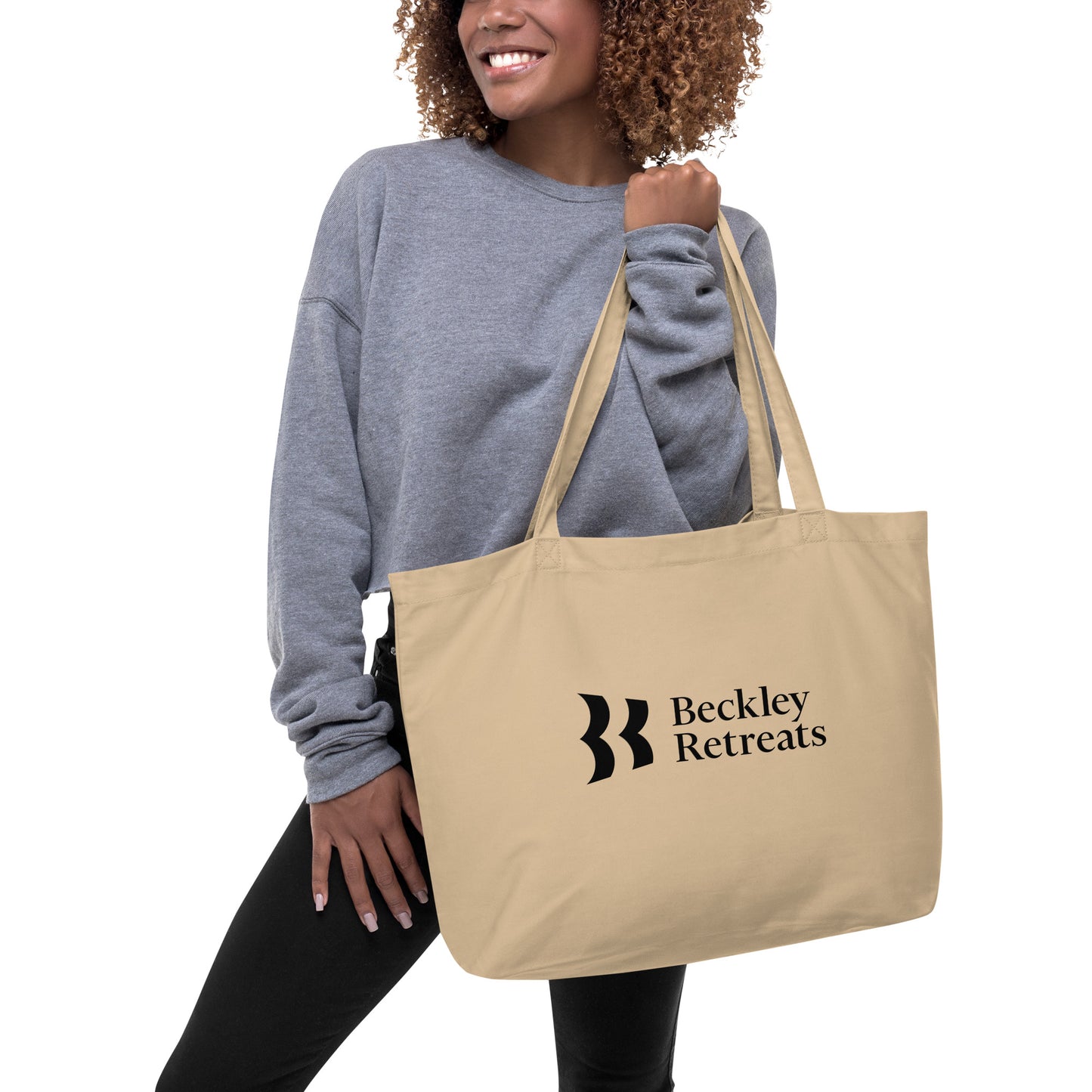 Large organic tote bag